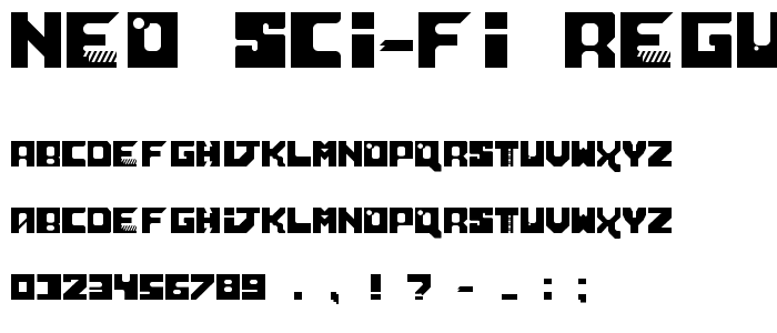 Neo Sci-Fi Regular font